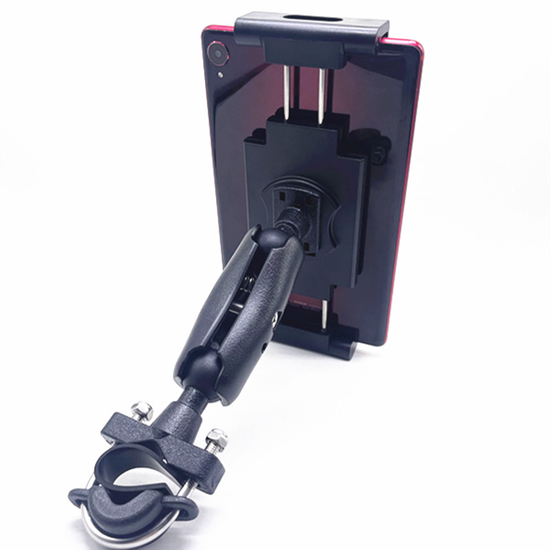 Ram Tablet Accessories - Motorrad-Lenker-Telefonhalter/Tablet-Halterung mit Doppelsteckdosenarm für Telefon, iPad