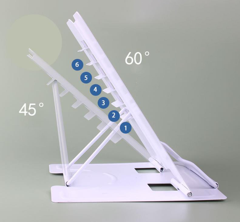 Tablet Accessories For Reading - Neuer Verstellbarer Tragbarer Metall-Buchhalter, Dokumentenablage, Buchständer,
