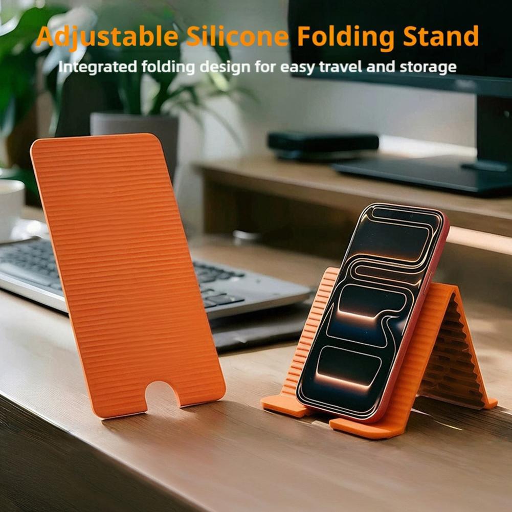 Tablet Stand Accessories - Flexibler, faltbarer Silikon-Telefonhalter für iPhone, iPad,