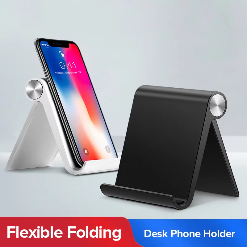 Tablet Stand Accessories - Universeller Faltbarer Schreibtisch-Telefonhalter Tragbarer Verstellbarer Desktop-Telefonständer