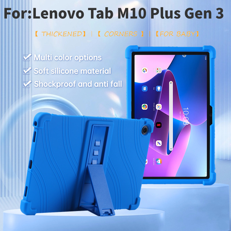 Tablet Accessories Lenovo - Silikon-Standhülle für Lenovo Tab M10 Plus