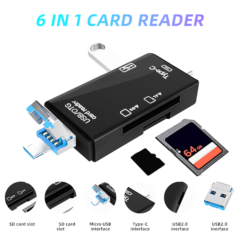 Tablet Accessories For Reading - USB Typ C Kartenleser 6-in-1 OTG