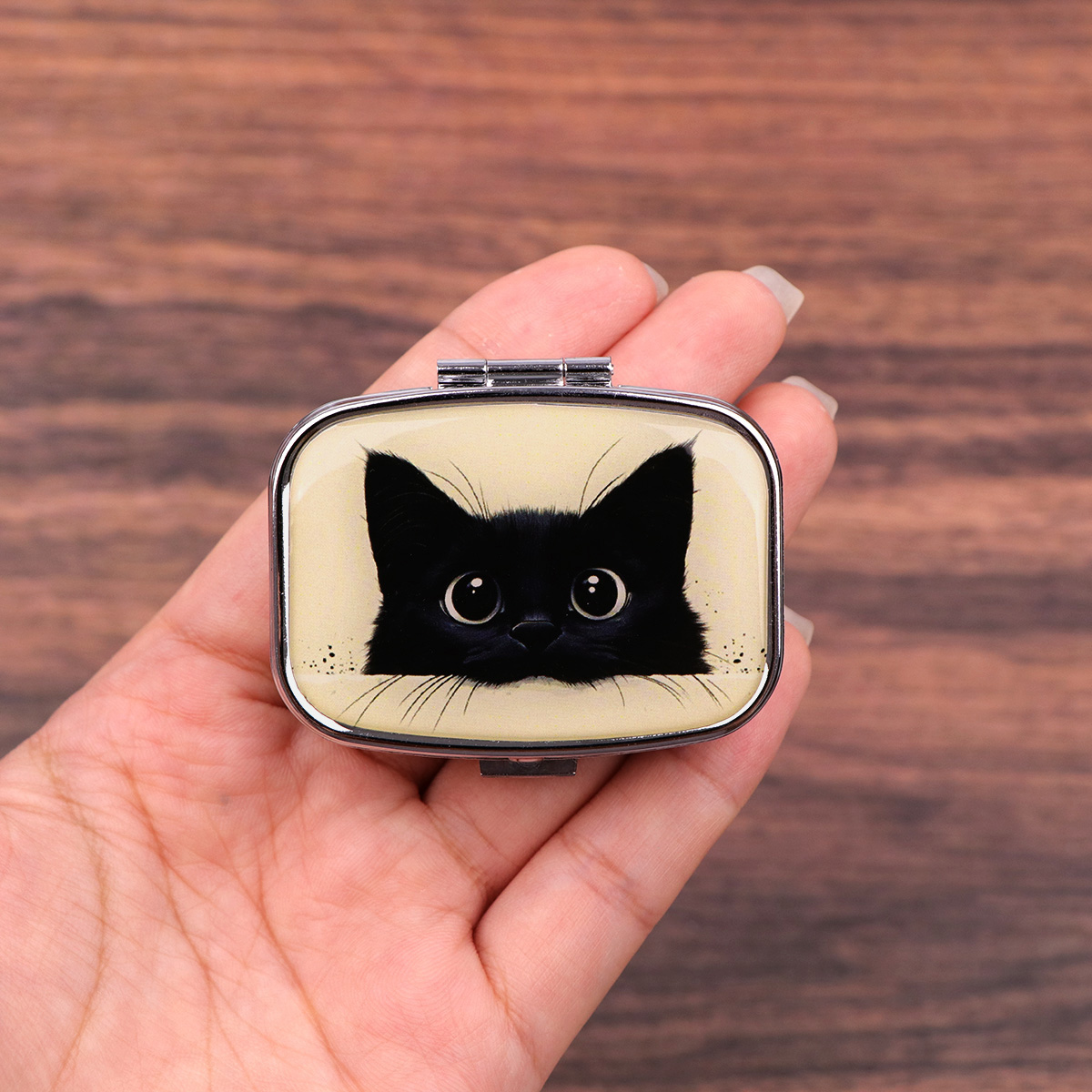 Boox Tablet Accessories - Nette schwarze Katze Reise Pille Organizer