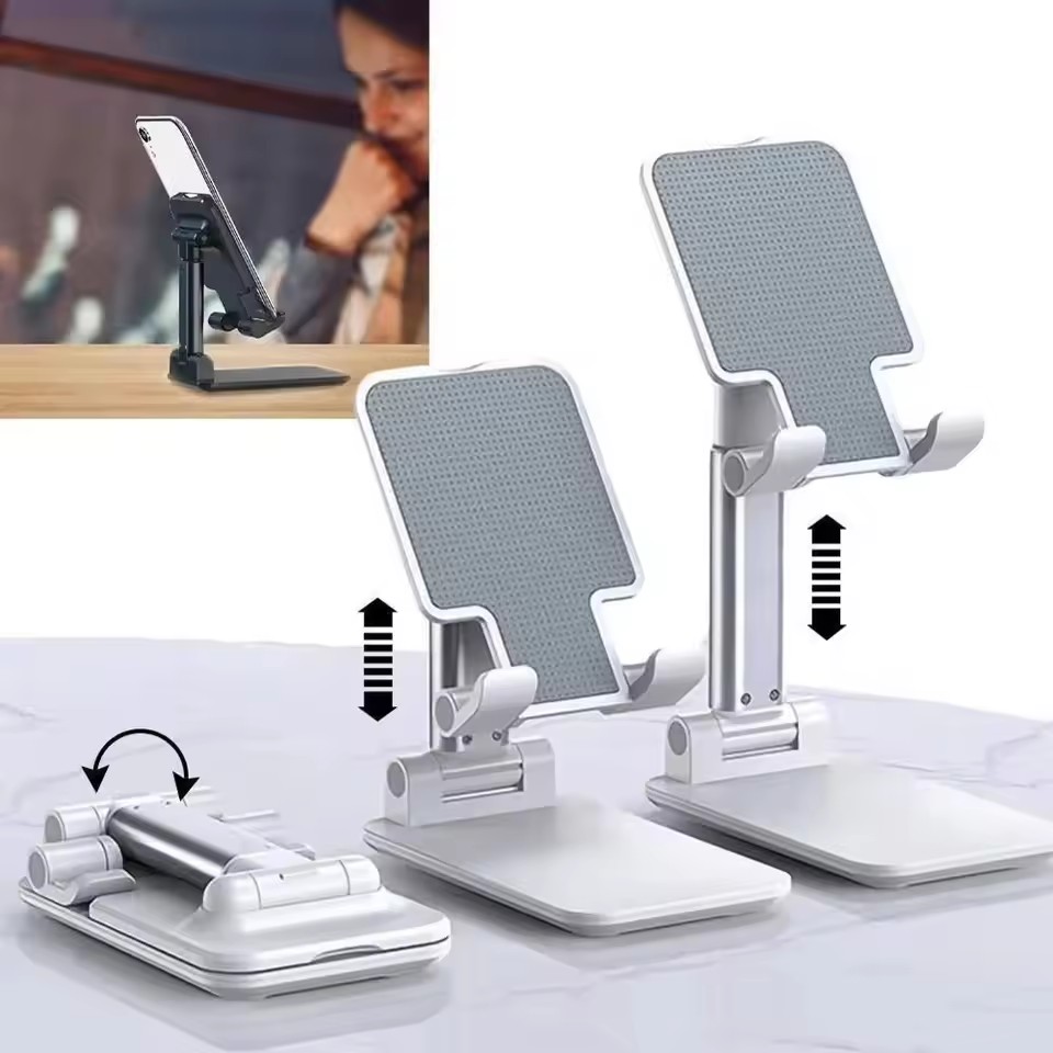 Tablet Stand Accessories - Hochwertiger Desktop-Tablet-Halter, Faltbarer und Verstellbarer Tischständer