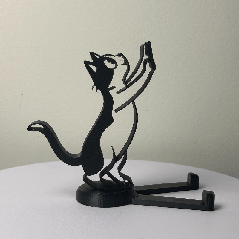 Abstrakter Hohllinien-Katzen-H – Tablet Stand Accessories Bewertung und Preis